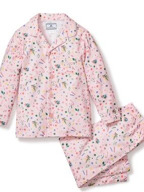 Petite Plume Vintage Sweets Twill Pink Candy Print Girls' Pajama Set